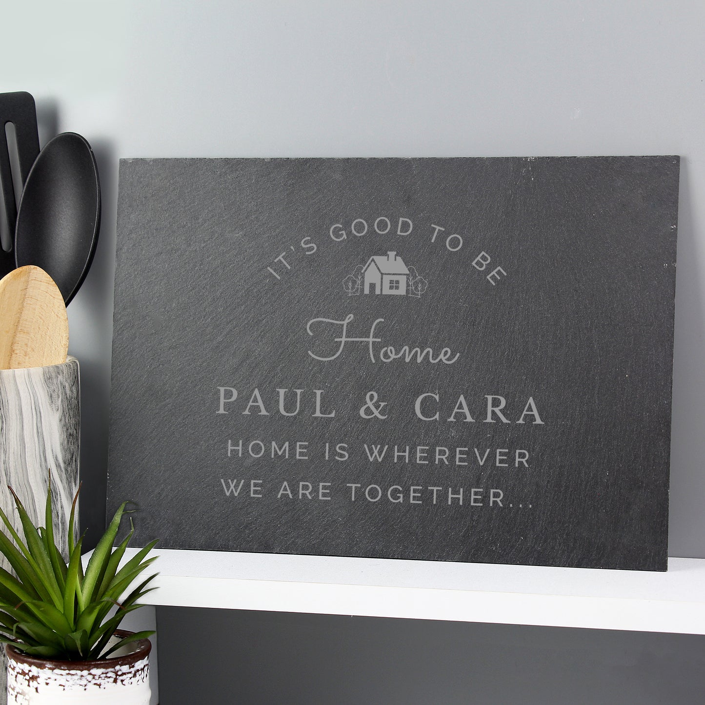 Personalised New Home Slate - MK&JD Gifts