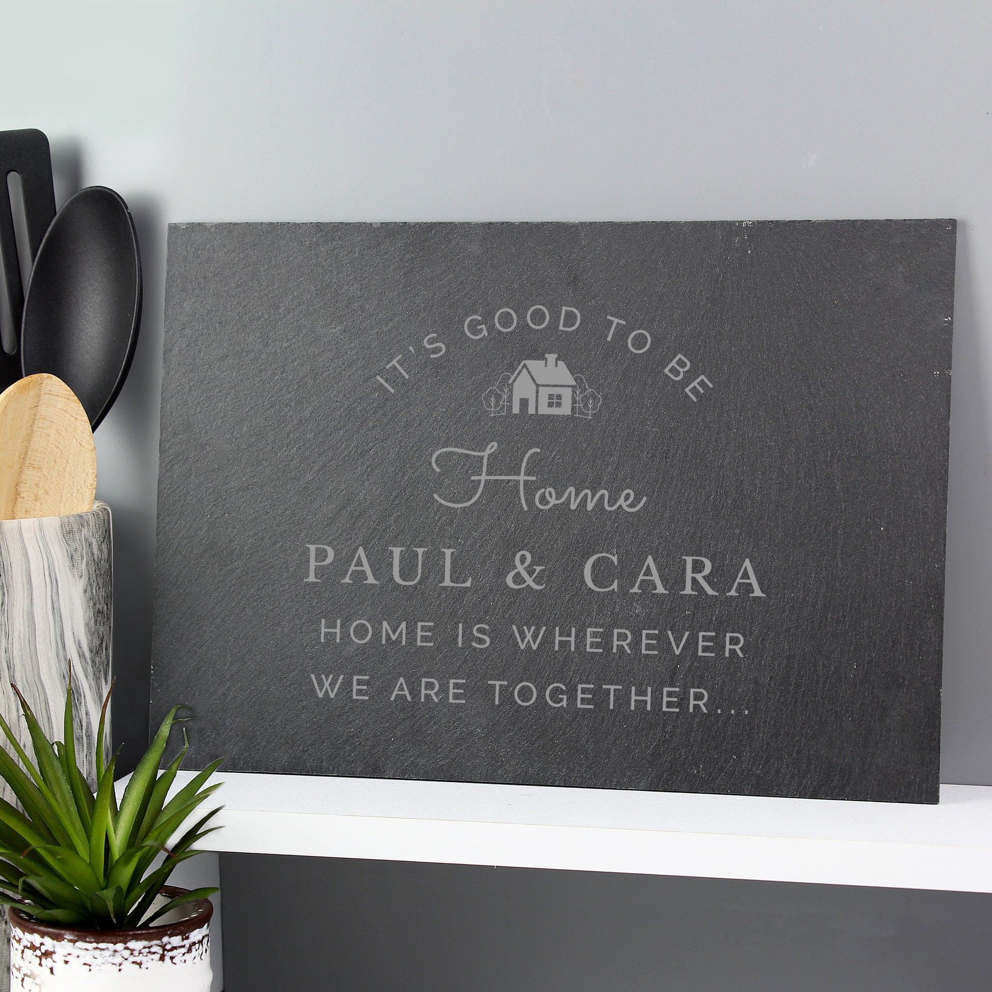 Personalised New Home Slate - MK&JD Gifts