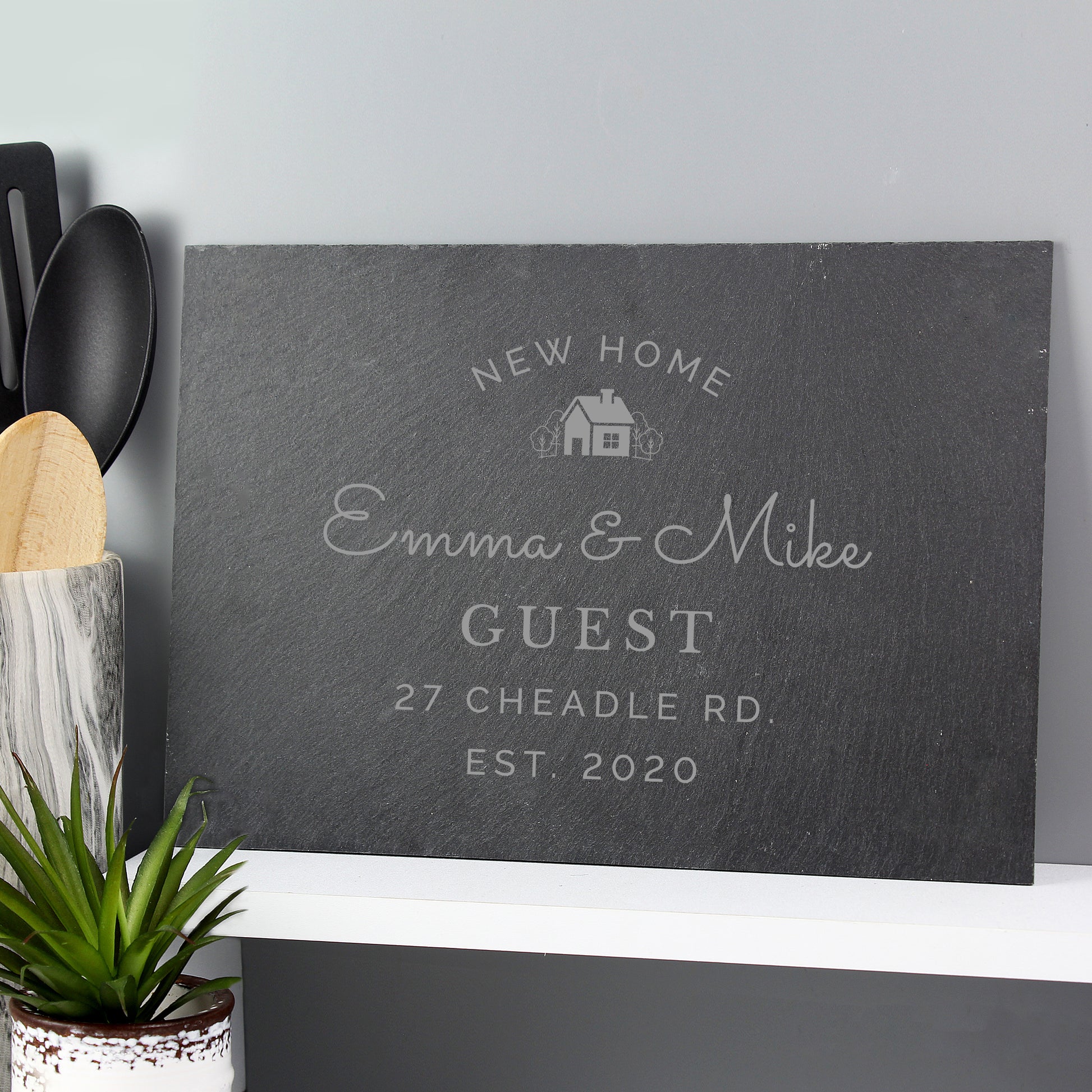 Personalised New Home Slate - MK&JD Gifts