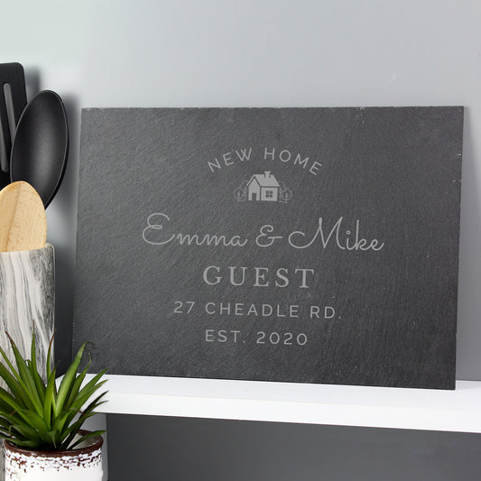 Personalised New Home Slate - MK&JD Gifts