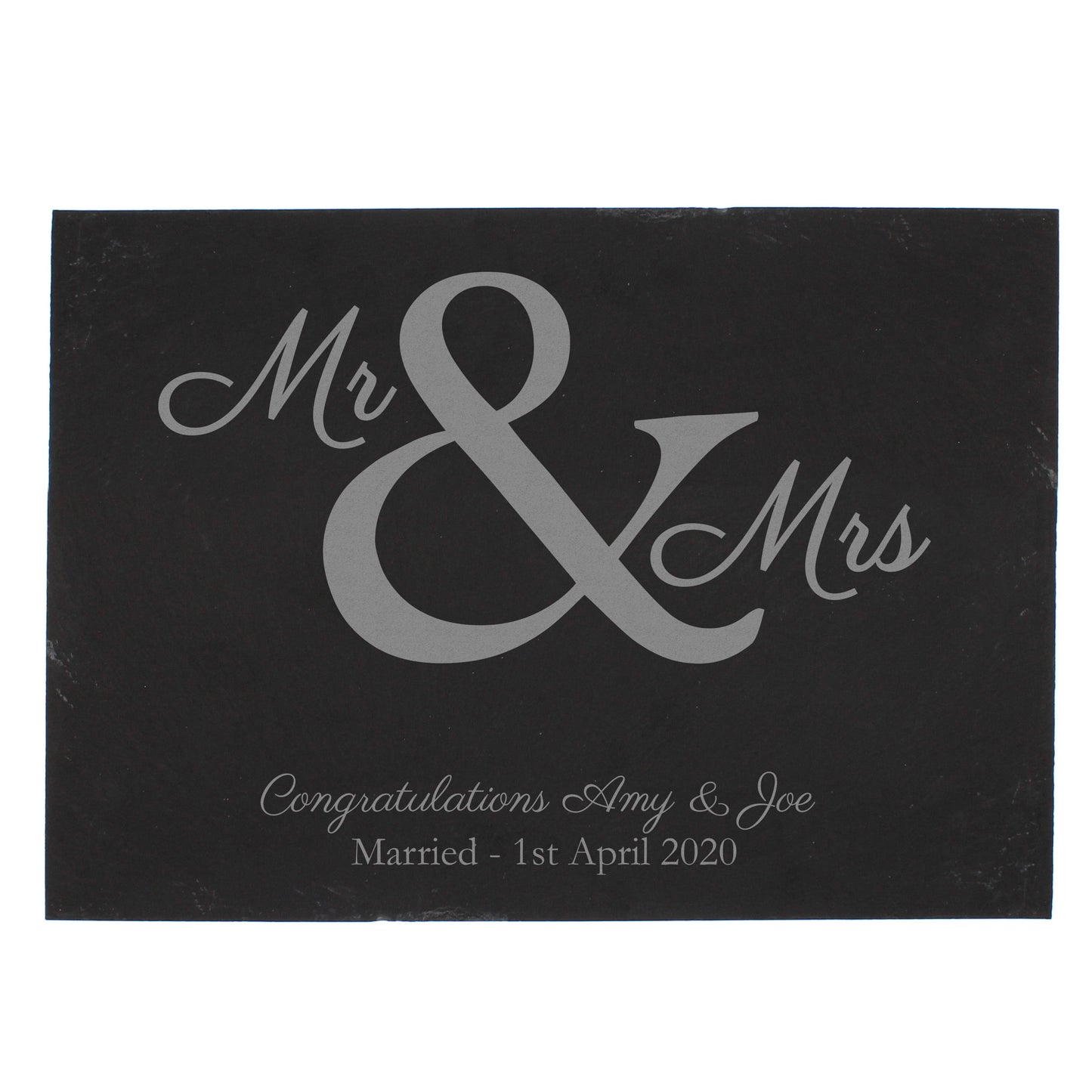 Personalised Mr & Mrs Slate Placemat - MK&JD Gifts