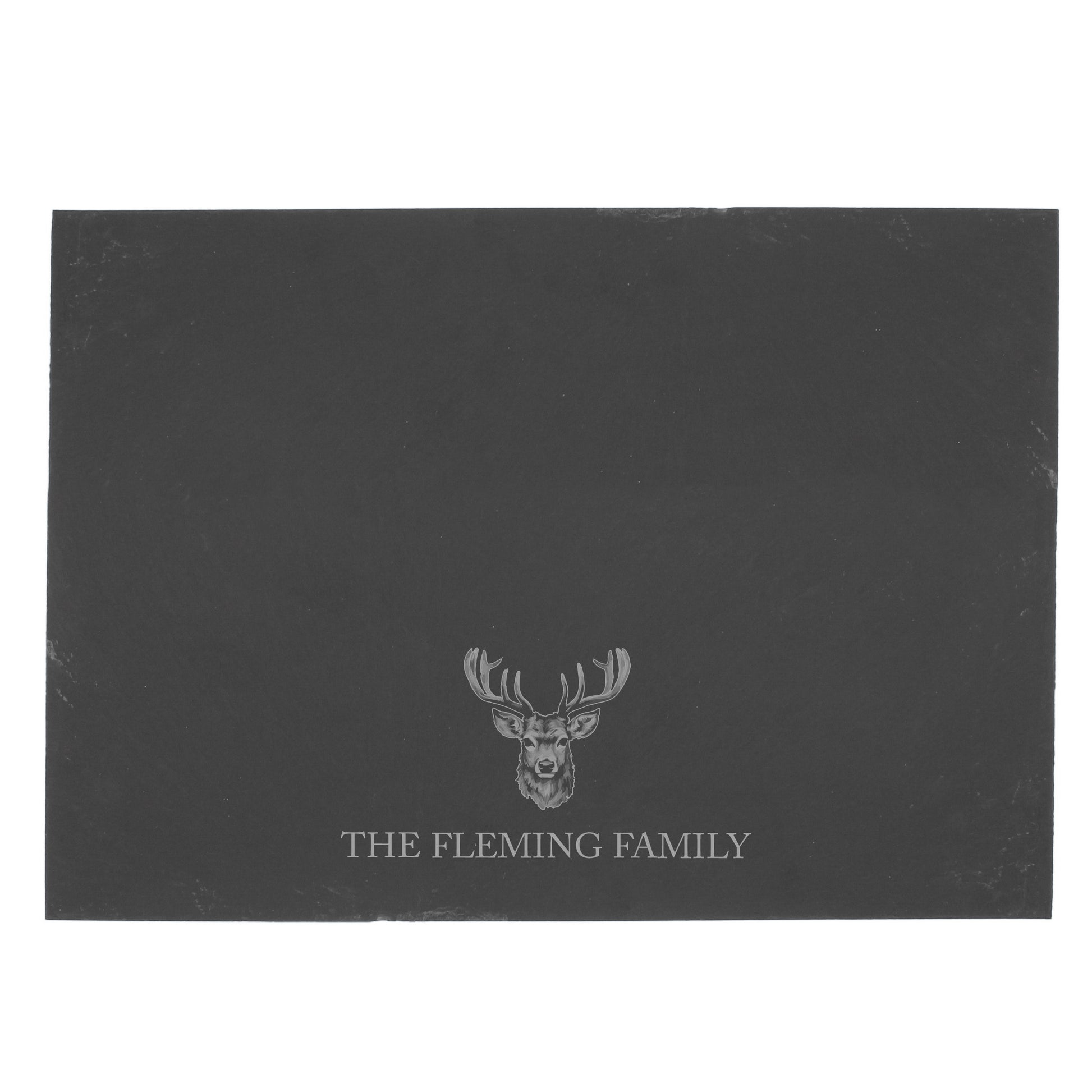 Personalised Stag Slate Placemat - MK&JD Gifts