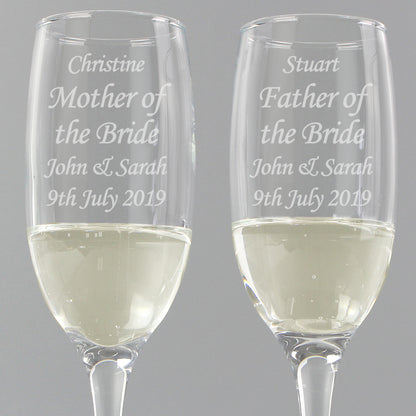 Personalised Celebration Pair of Flutes - MK&JD Gifts
