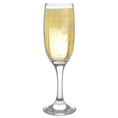Personalised Traditional Toast Flute - MK&JD Gifts