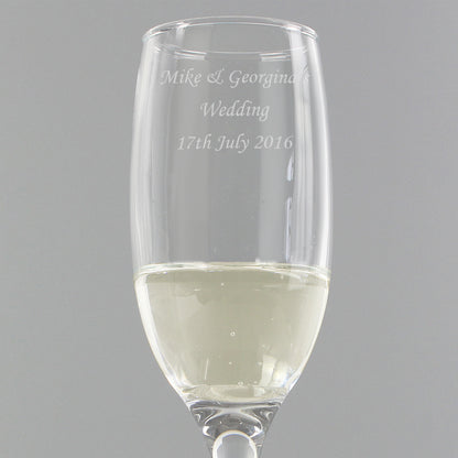 Personalised Traditional Toast Flute - MK&JD Gifts