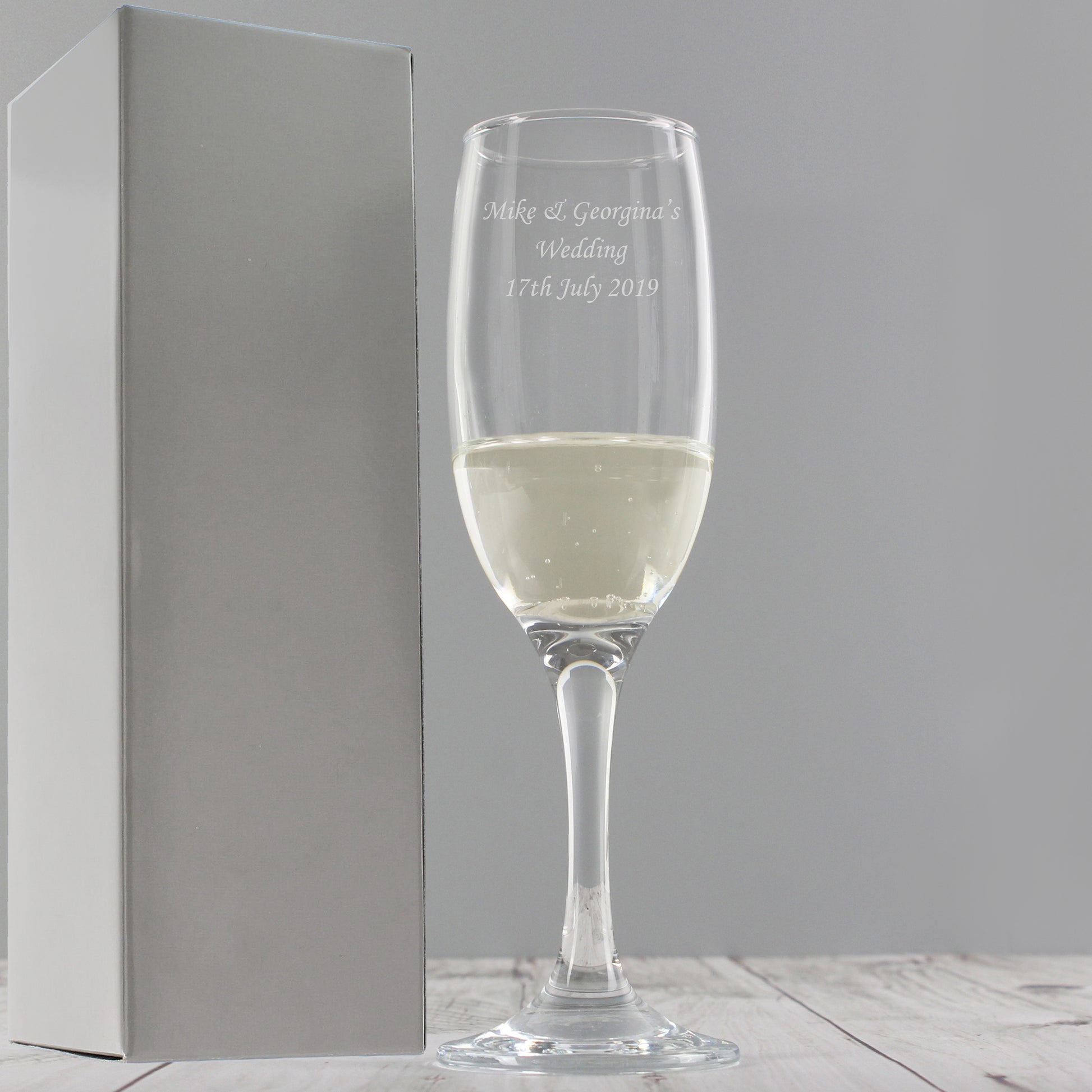 Personalised Traditional Toast Flute - MK&JD Gifts