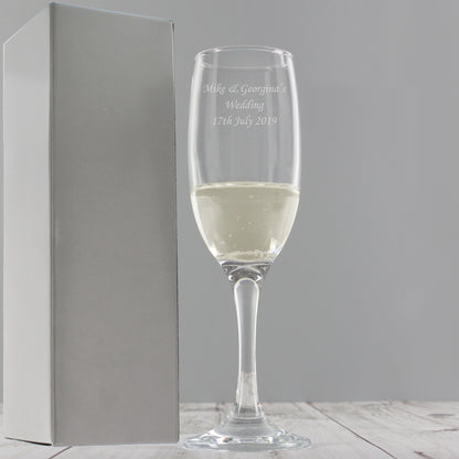 Personalised Traditional Toast Flute - MK&JD Gifts