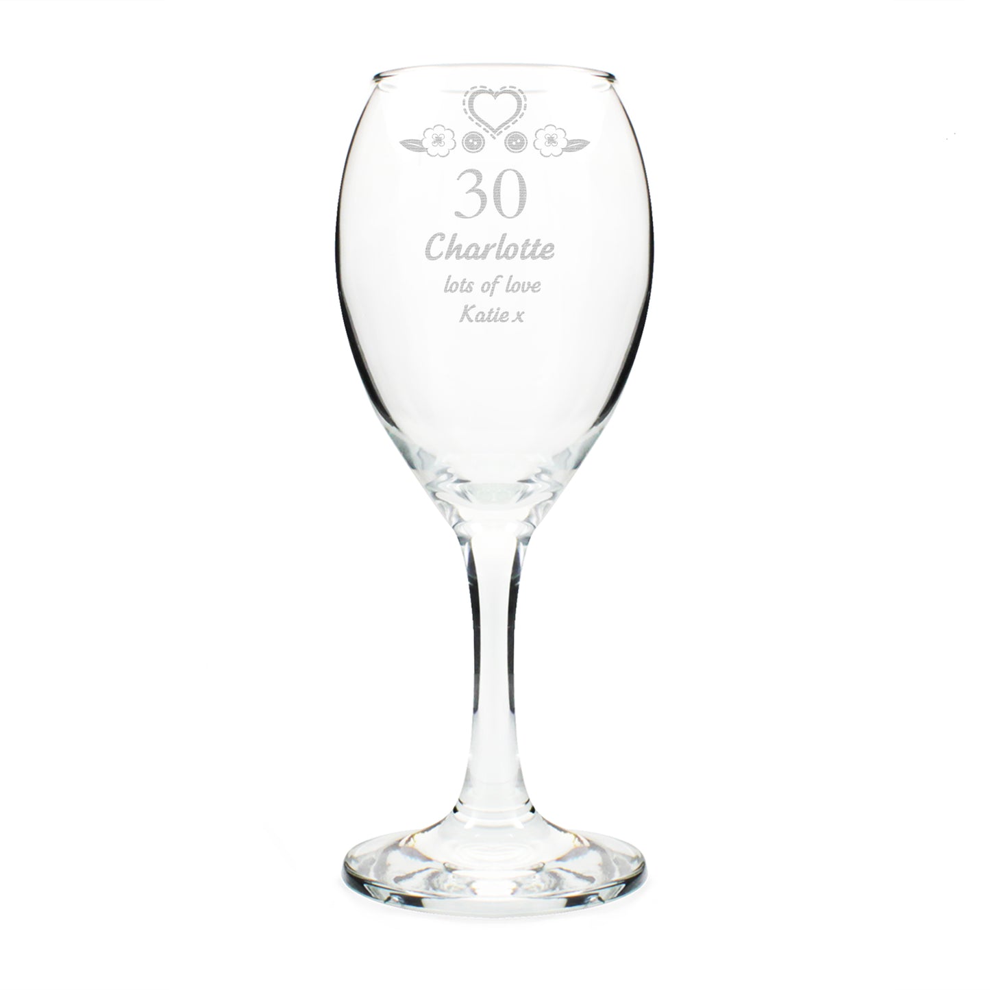 Personalised Birthday Craft Wine Glass - MK&JD Gifts