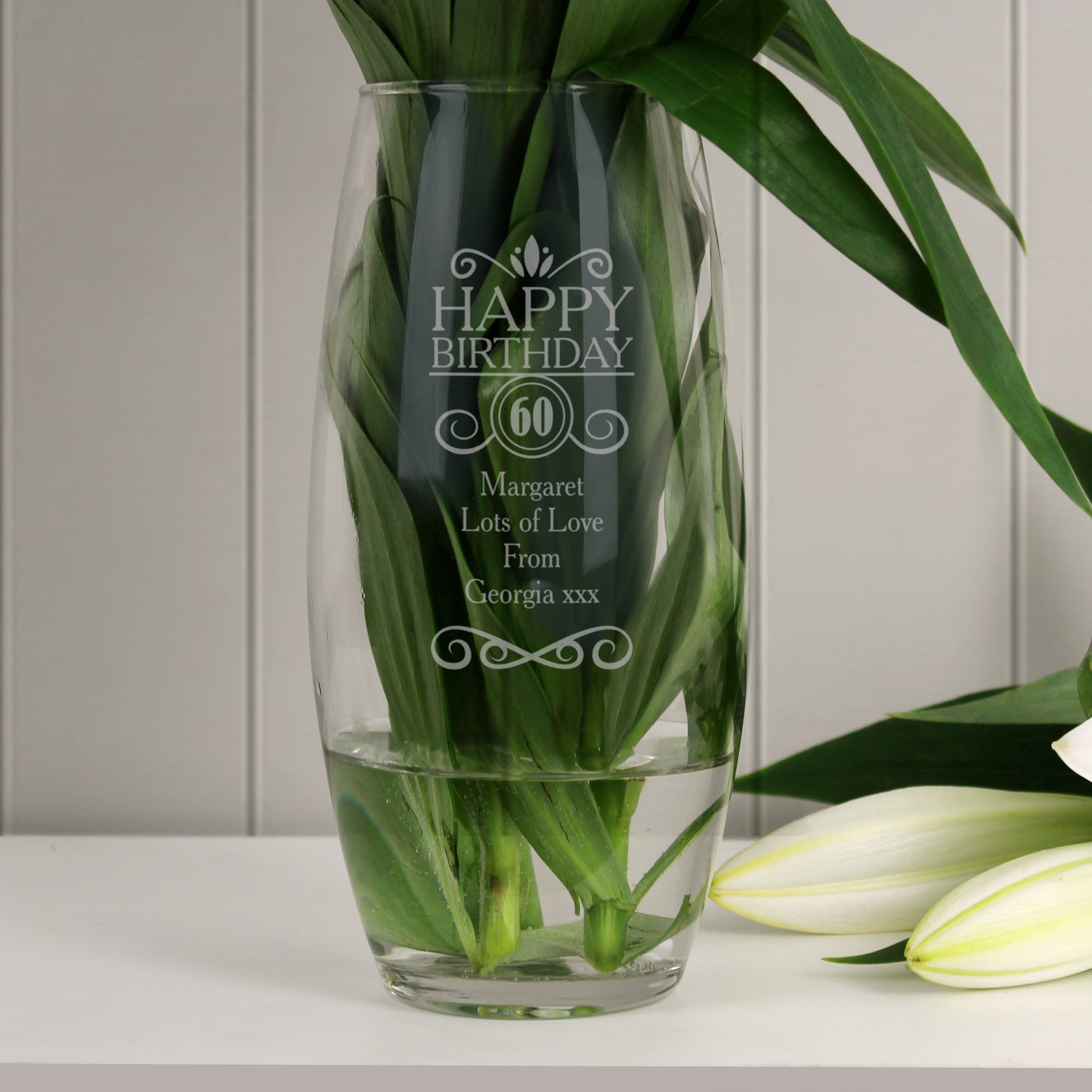 Personalised Birthday Bullet Vase - MK&JD Gifts