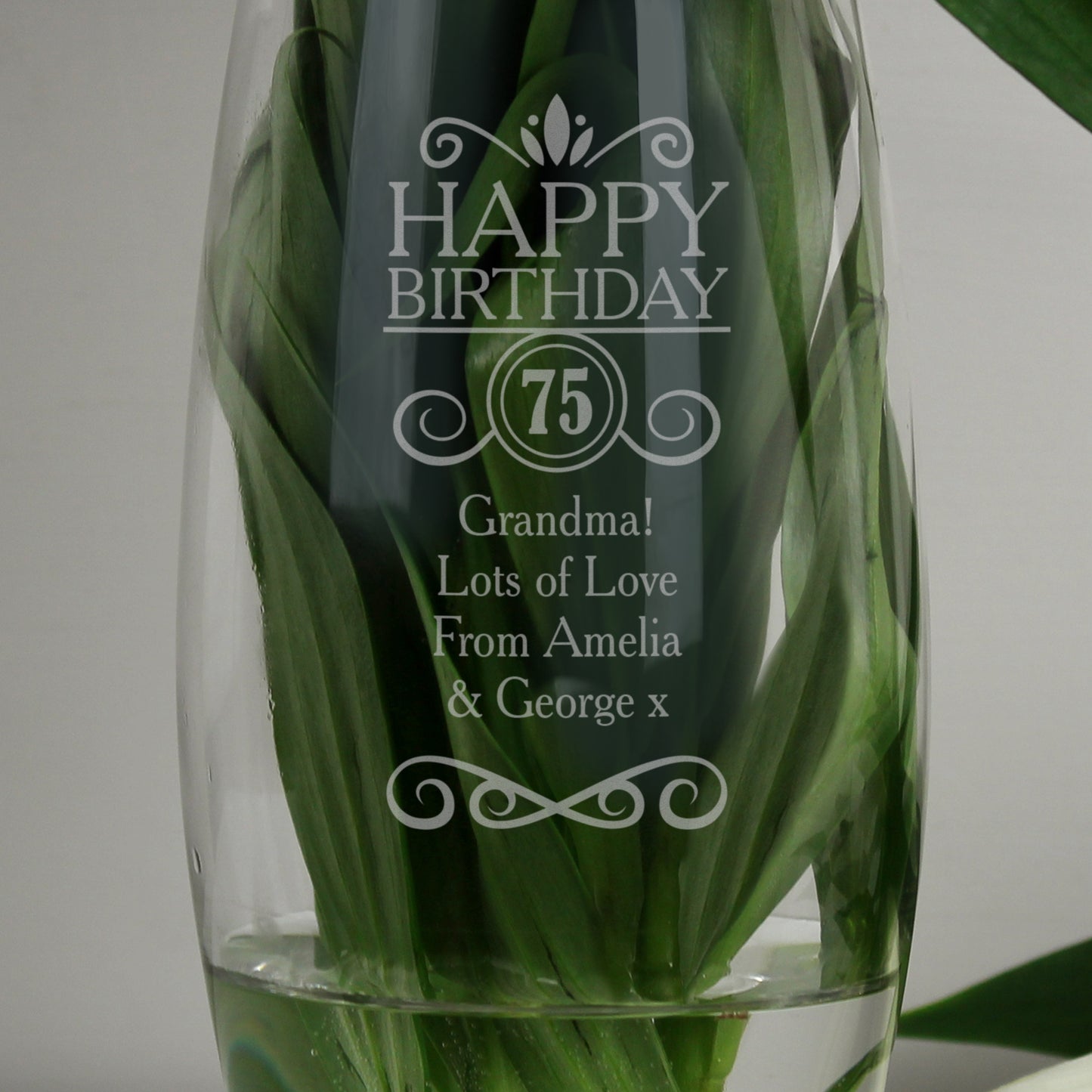 Personalised Birthday Bullet Vase - MK&JD Gifts