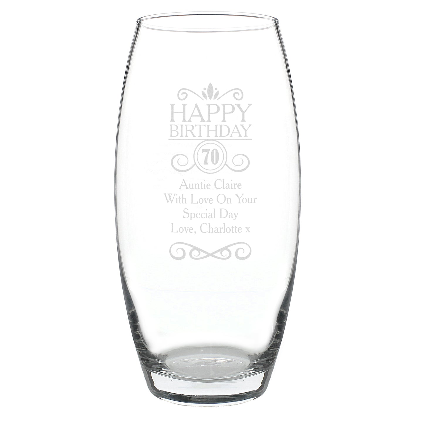Personalised Birthday Bullet Vase - MK&JD Gifts
