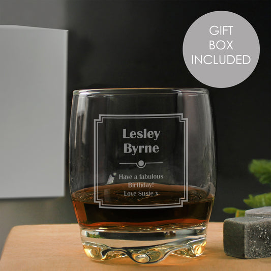 Personalised Art Deco Tumbler - MK&JD Gifts