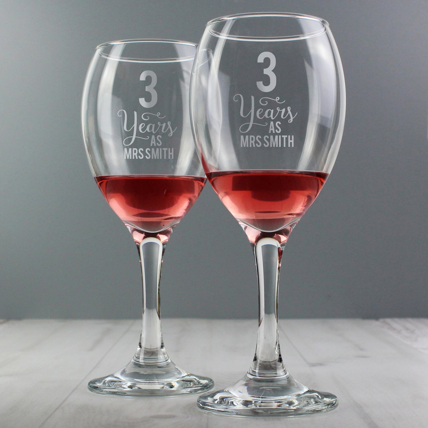 Personalised Years As... Wine Glass Set - MK&JD Gifts