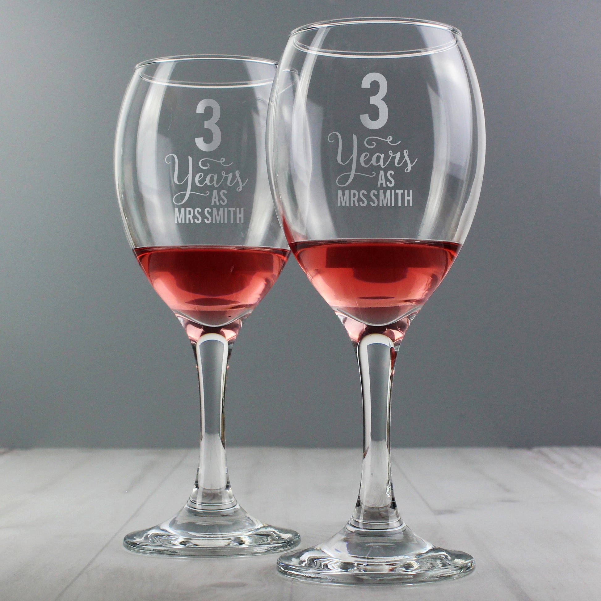 Personalised Years As... Wine Glass Set - MK&JD Gifts