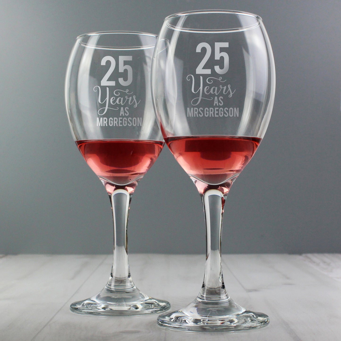 Personalised Years As... Wine Glass Set - MK&JD Gifts