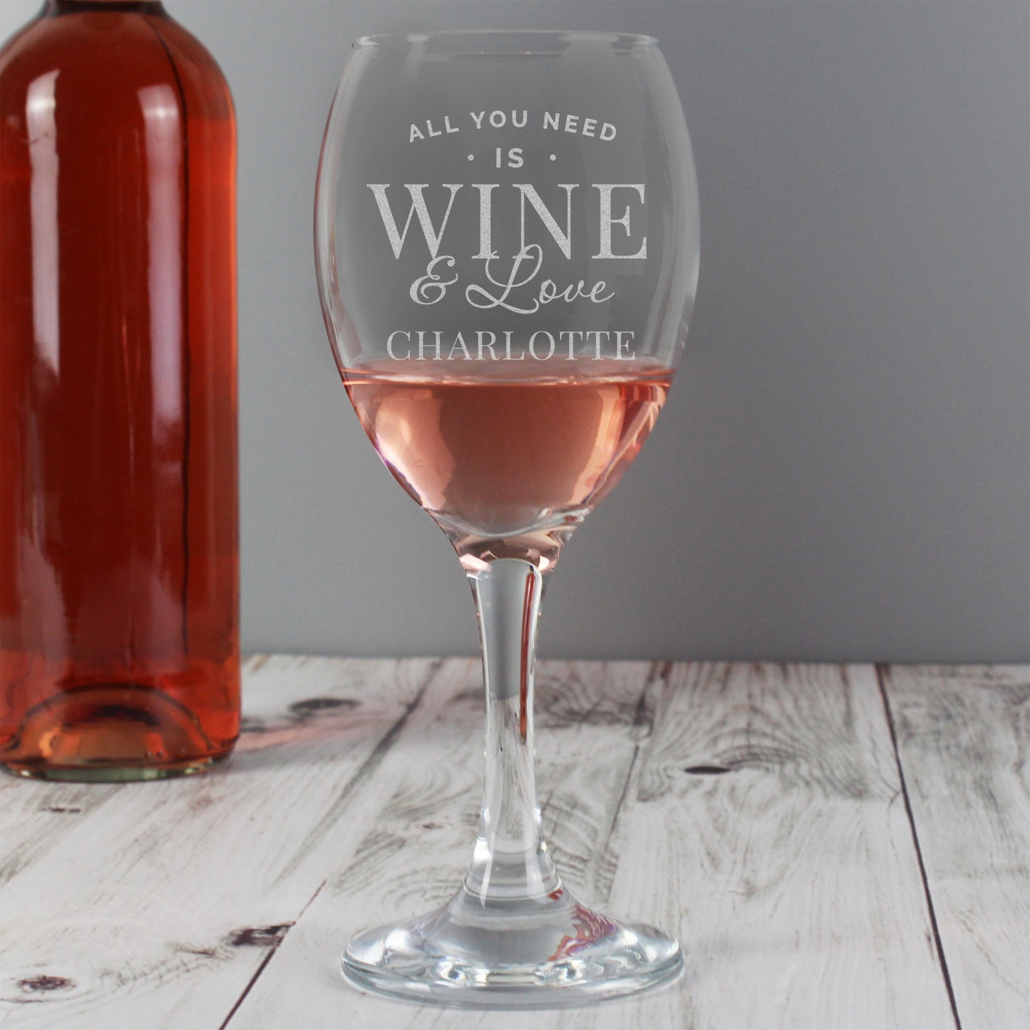 Personalised 'All You Need is Wine' Wine Glass - MK&JD Gifts