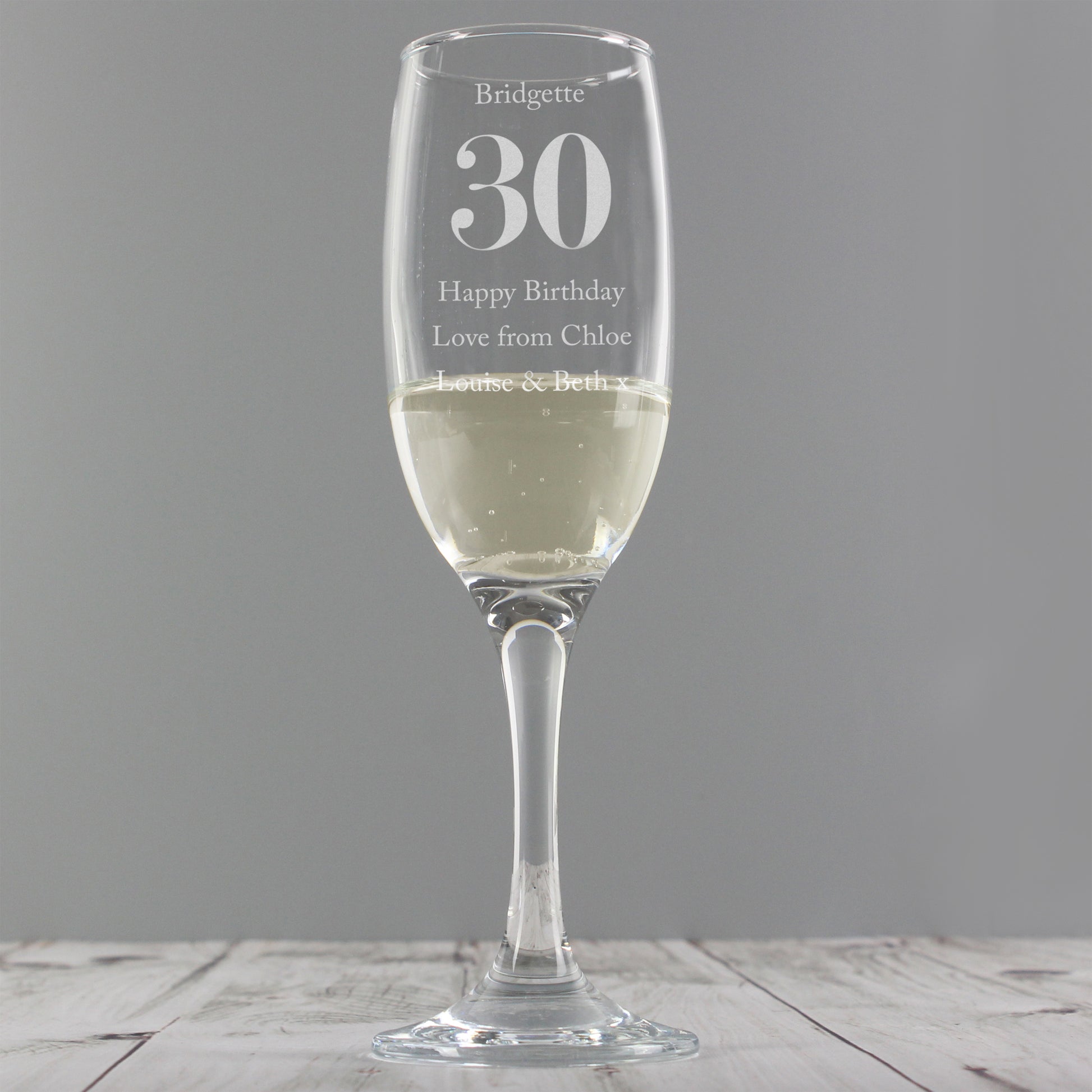 Personalised Birthday Big Age Flute - MK&JD Gifts