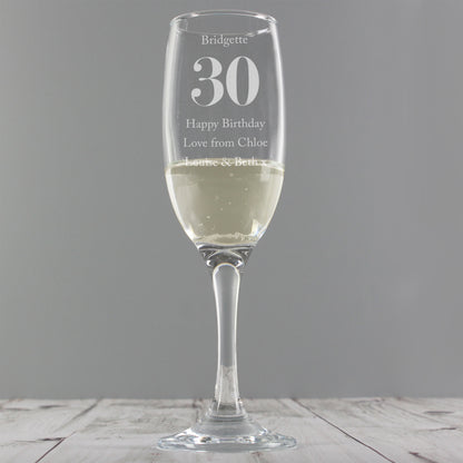 Personalised Birthday Big Age Flute - MK&JD Gifts
