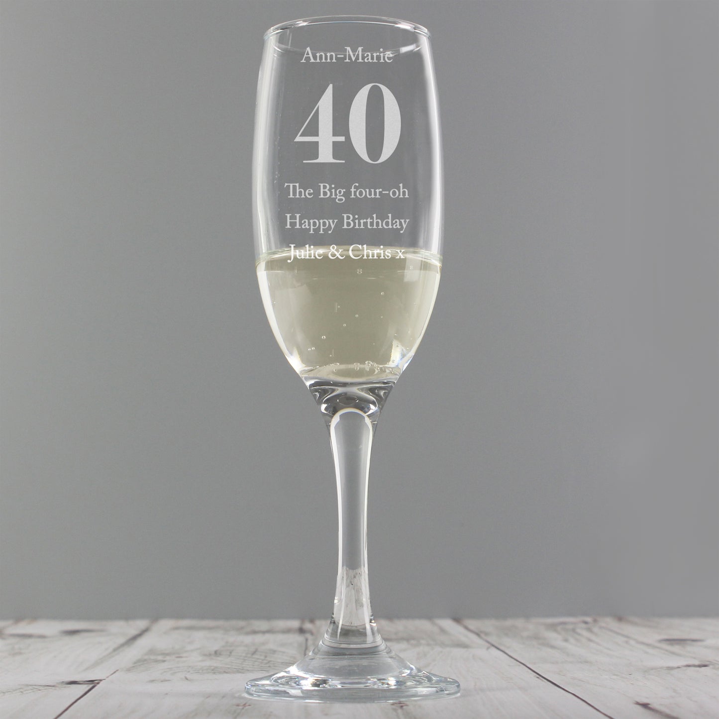 Personalised Birthday Big Age Flute - MK&JD Gifts