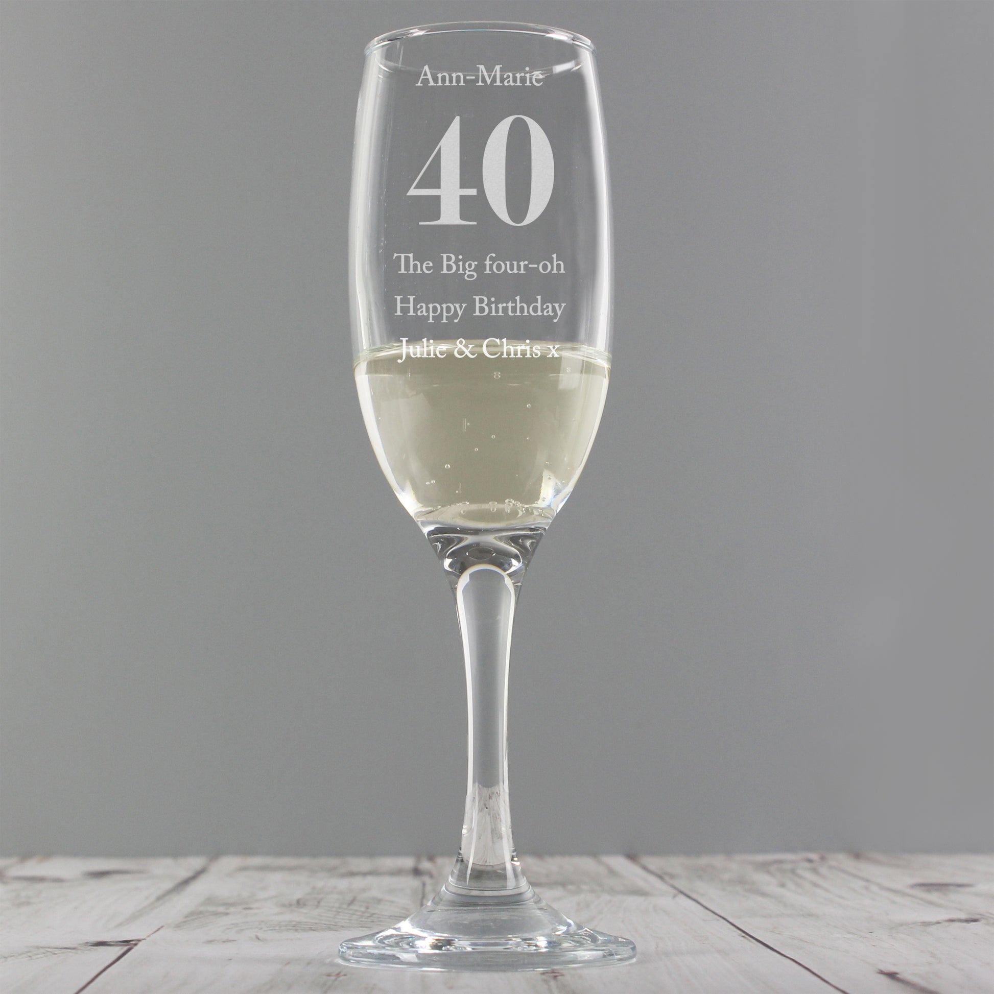 Personalised Birthday Big Age Flute - MK&JD Gifts