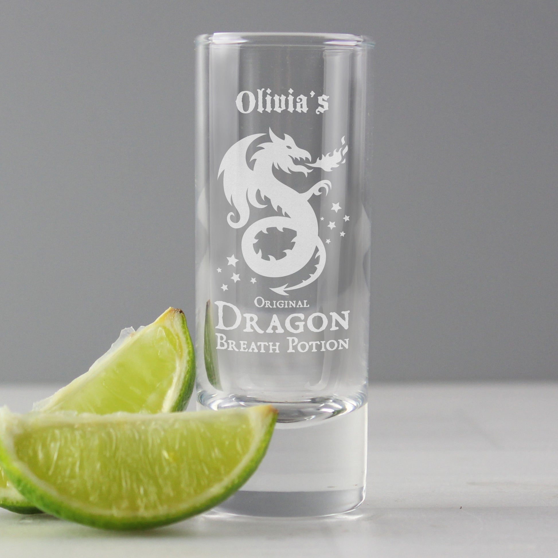 Personalised Dragon Breath Potion Shot Glass - MK&JD Gifts