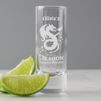 Personalised Dragon Breath Potion Shot Glass - MK&JD Gifts