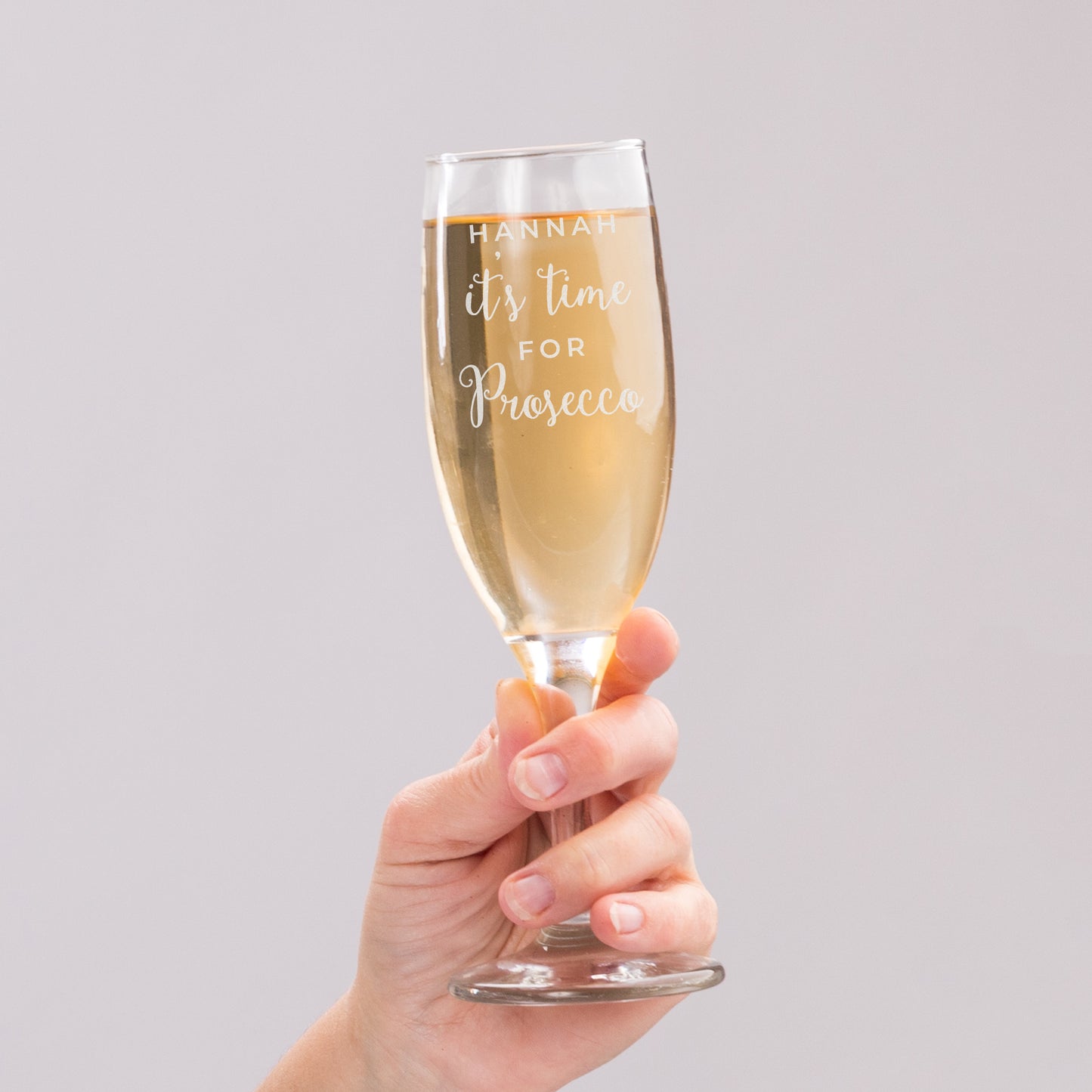 Personalised 'It's Time for Prosecco' Flute - MK&JD Gifts