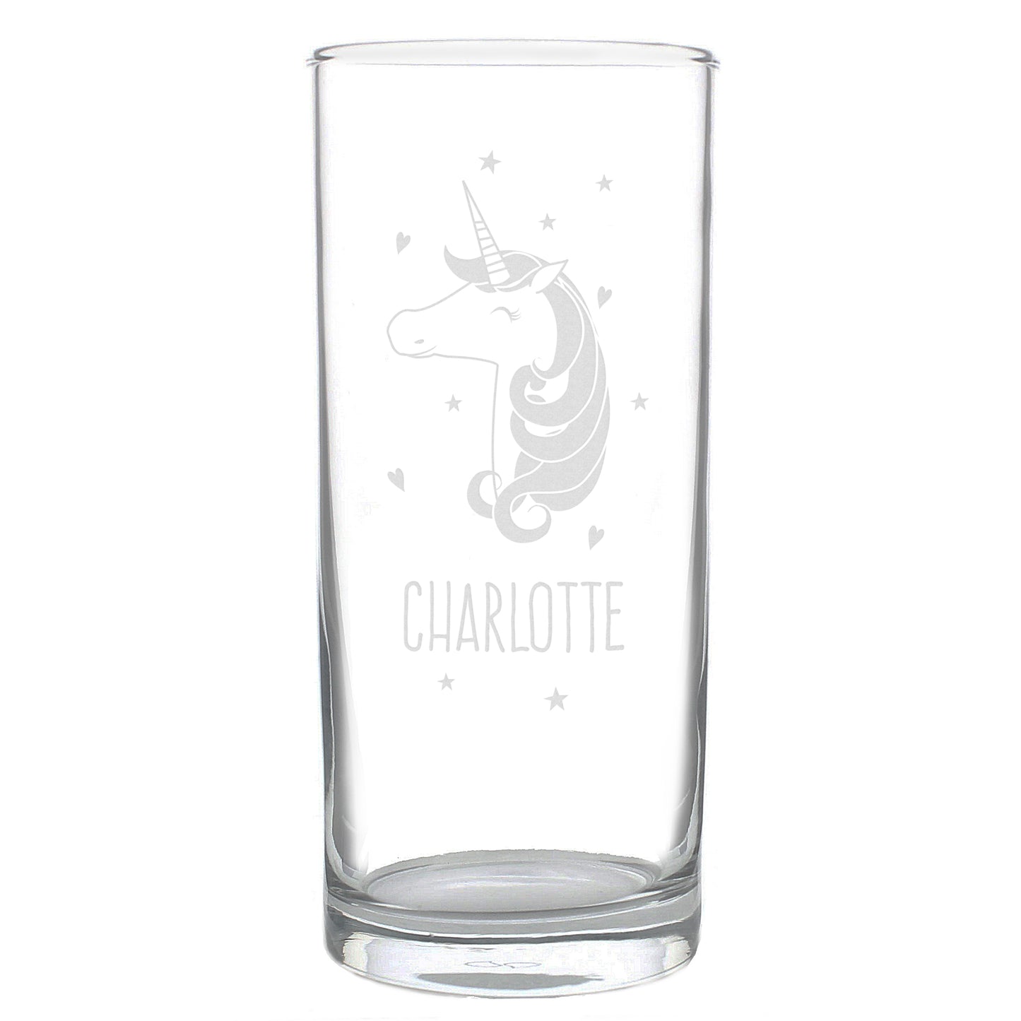 Personalised Unicorn Engraved Hi Ball Glass - MK&JD Gifts
