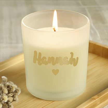 Personalised Gold Name Scented Jar Candle - MK&JD Gifts