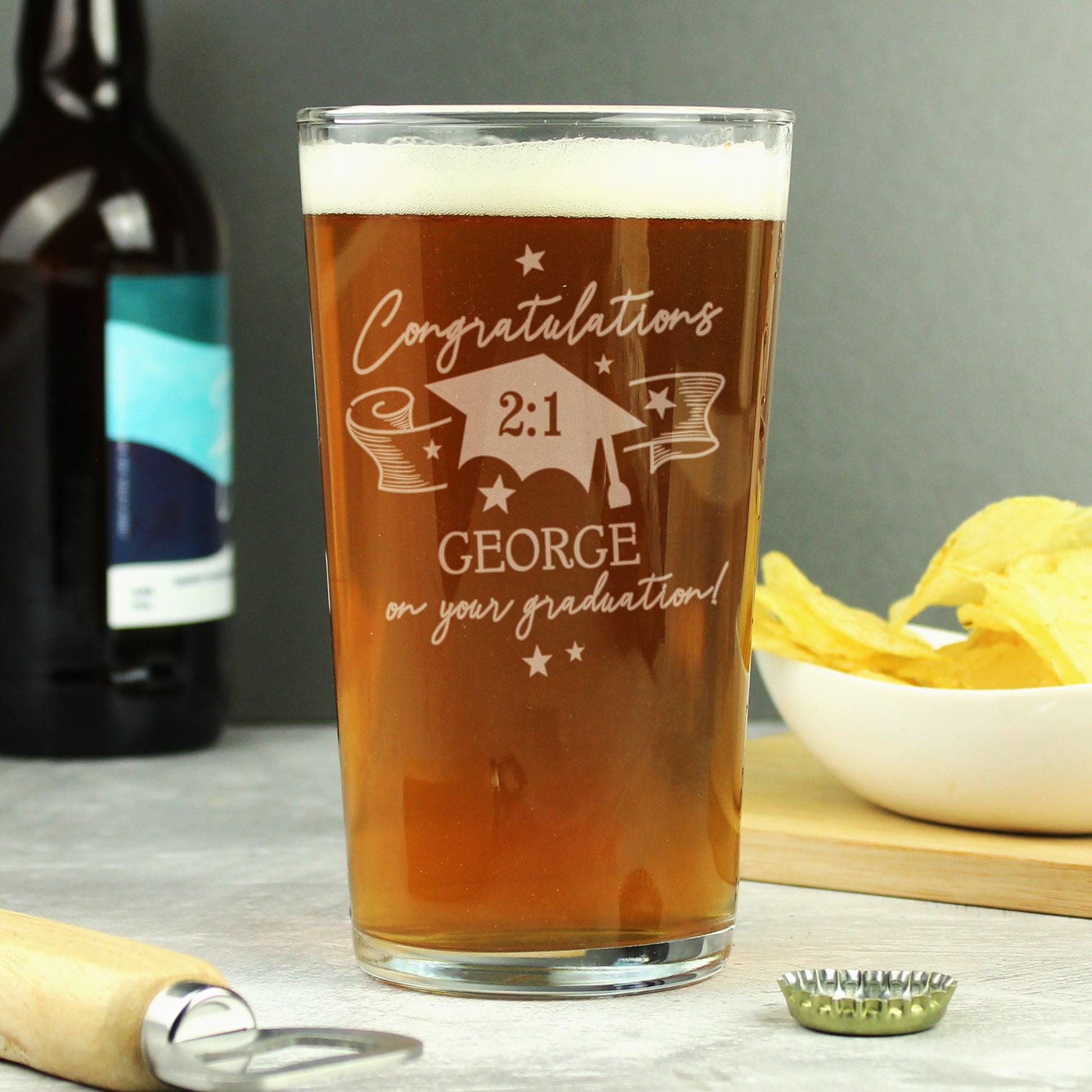 Personalised Graduation Pint Glass Â  - MK&JD Gifts