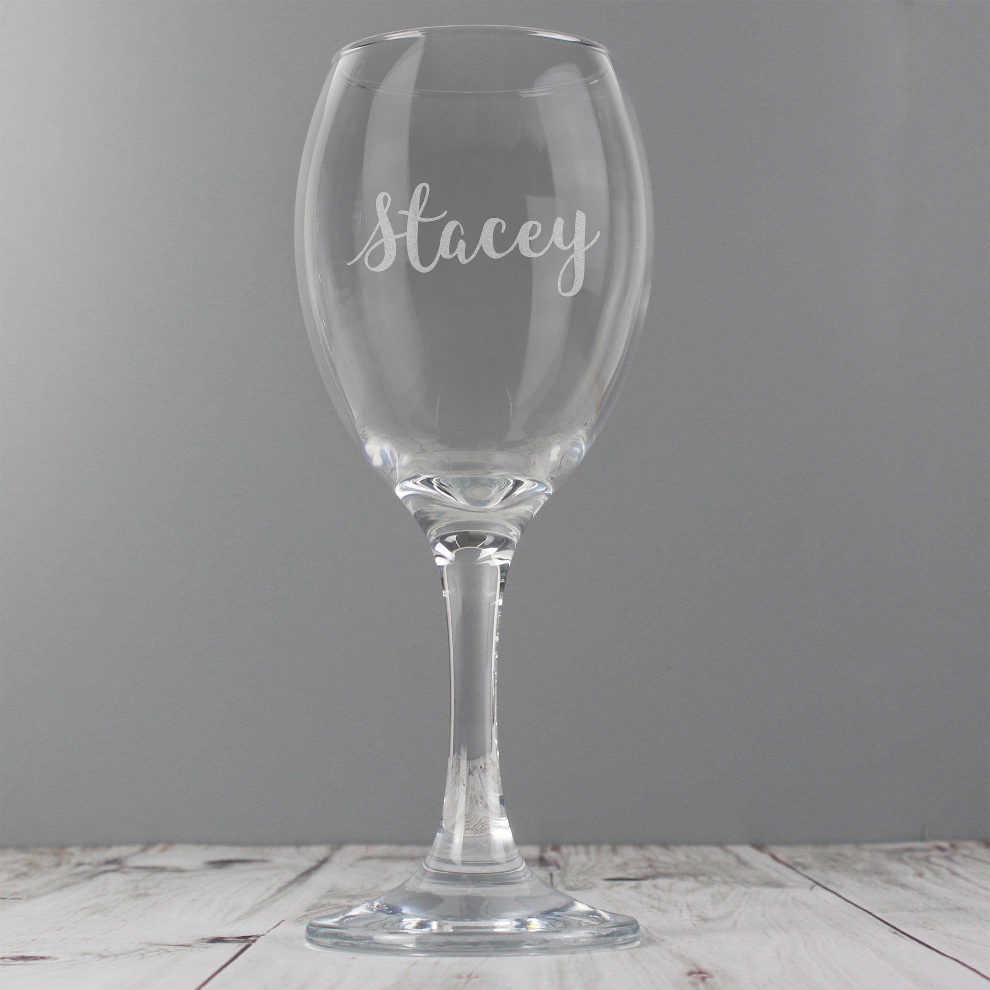 Personalised Name Only Engraved Wine Glass - MK&JD Gifts
