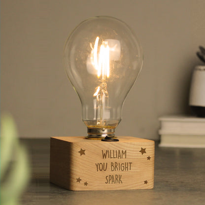 Personalised Stars LED Bulb Table Lamp - MK&JD Gifts