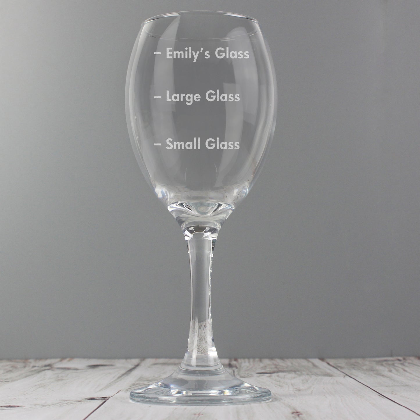 Personalised Measures Wine Glass - MK&JD Gifts