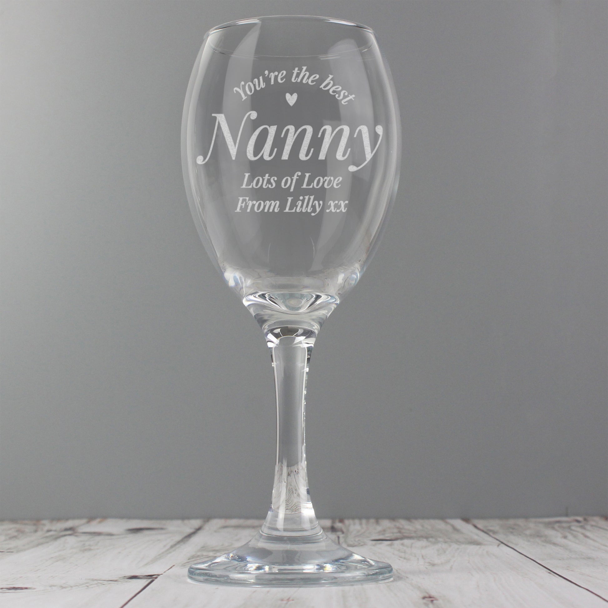 Personalised You Are The Best Wine Glass - MK&JD Gifts
