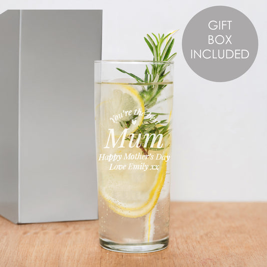 Personalised You Are The Best Hi Ball Glass - MK&JD Gifts
