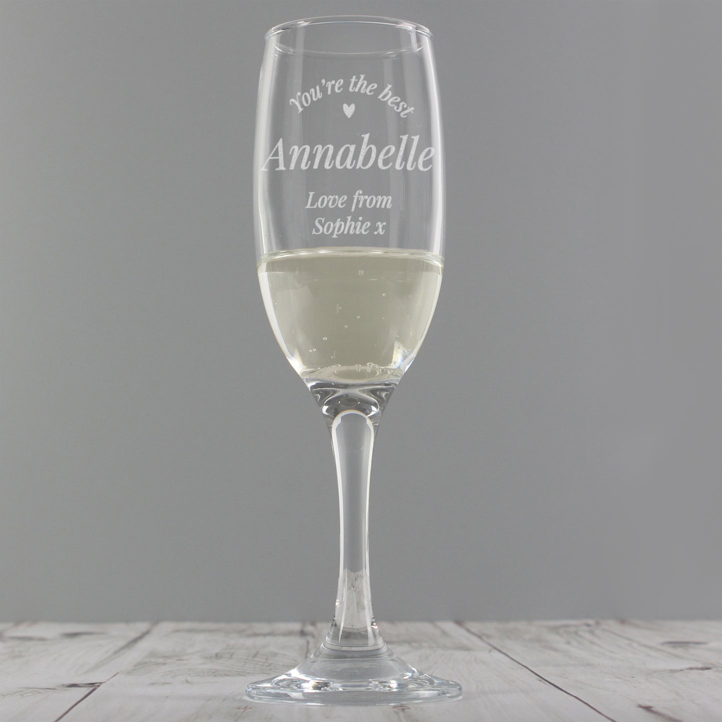 Personalised You Are The Best Flute Glass - MK&JD Gifts