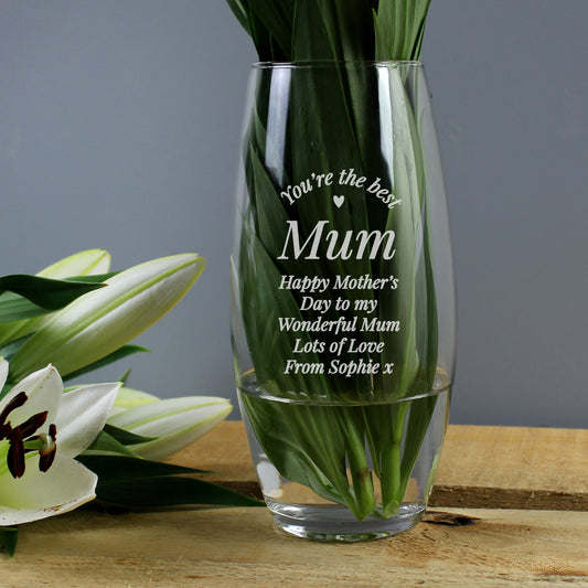 Personalised You Are The Best Bullet Vase - MK&JD Gifts