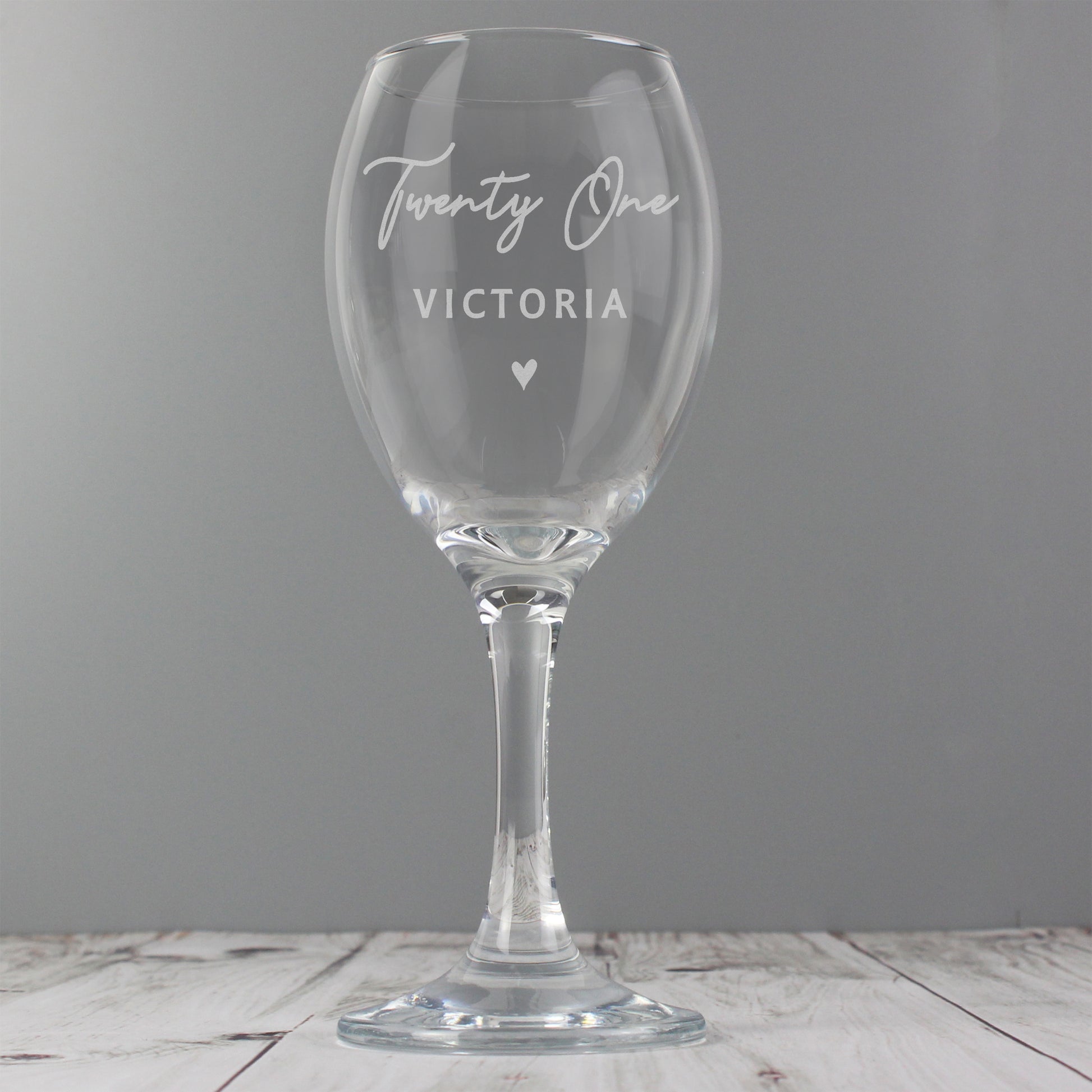 Personalised Big Age Wine Glass - MK&JD Gifts