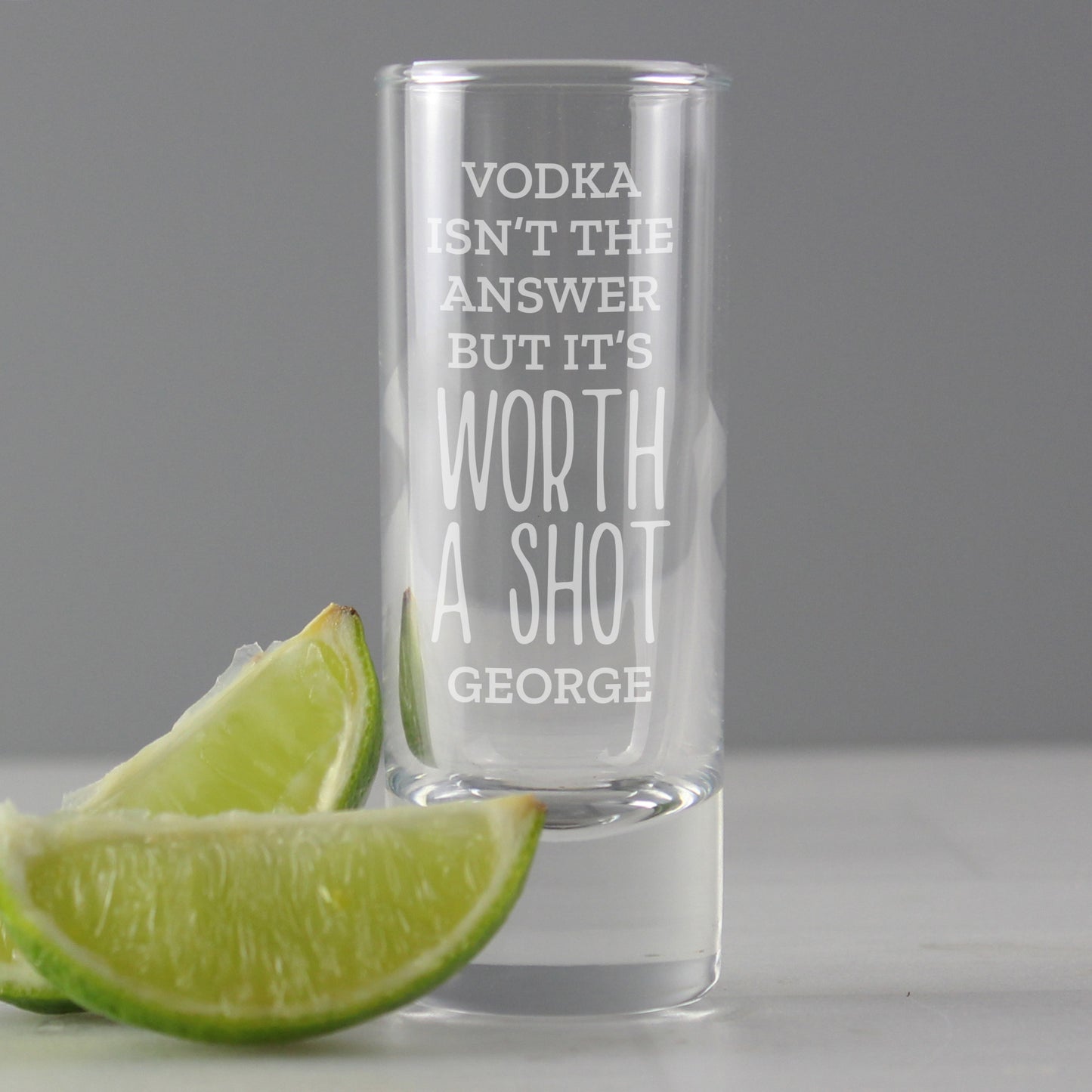 Personalised 'Worth A Shot' Shot Glass - MK&JD Gifts