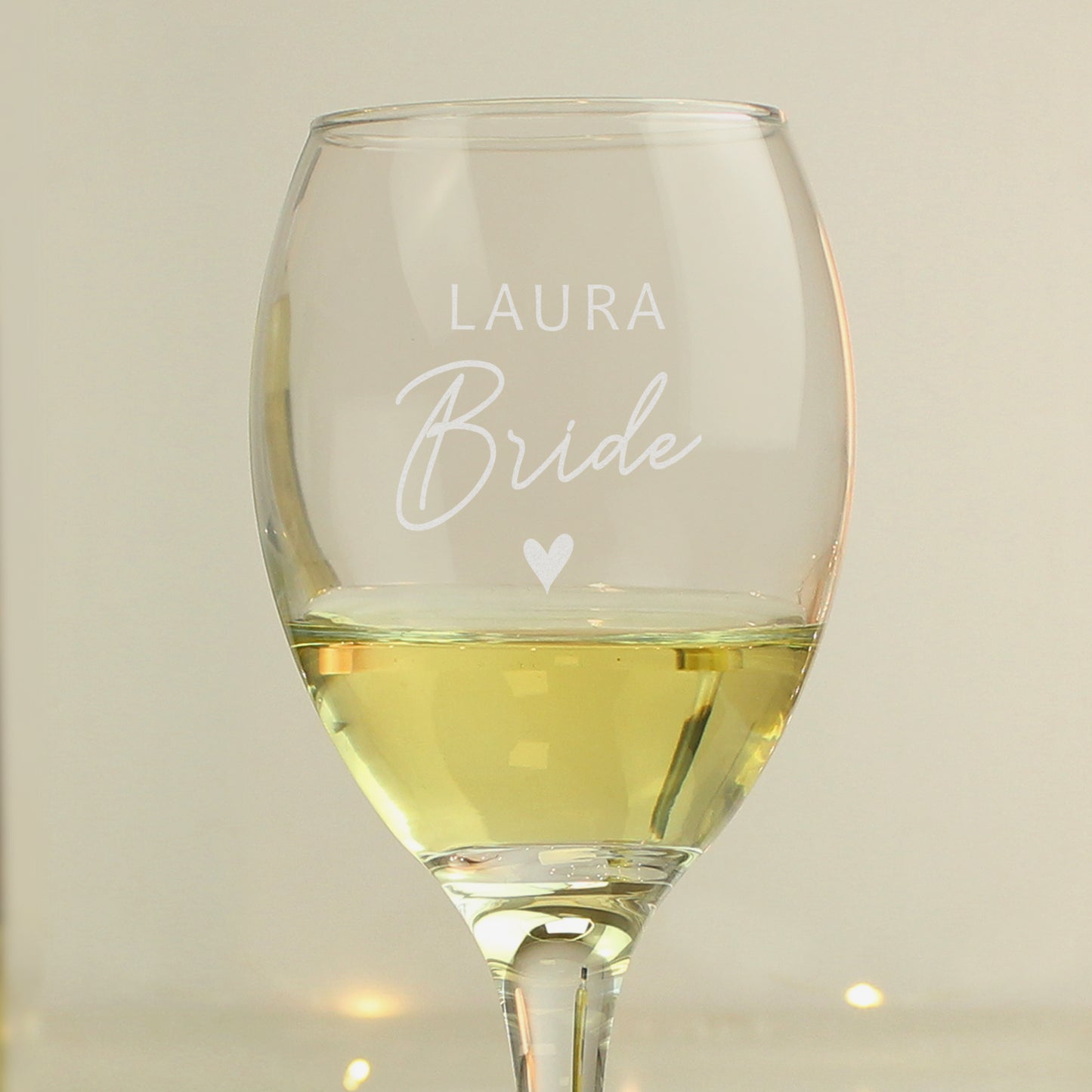 Personalised Bride Wine Glass - MK&JD Gifts