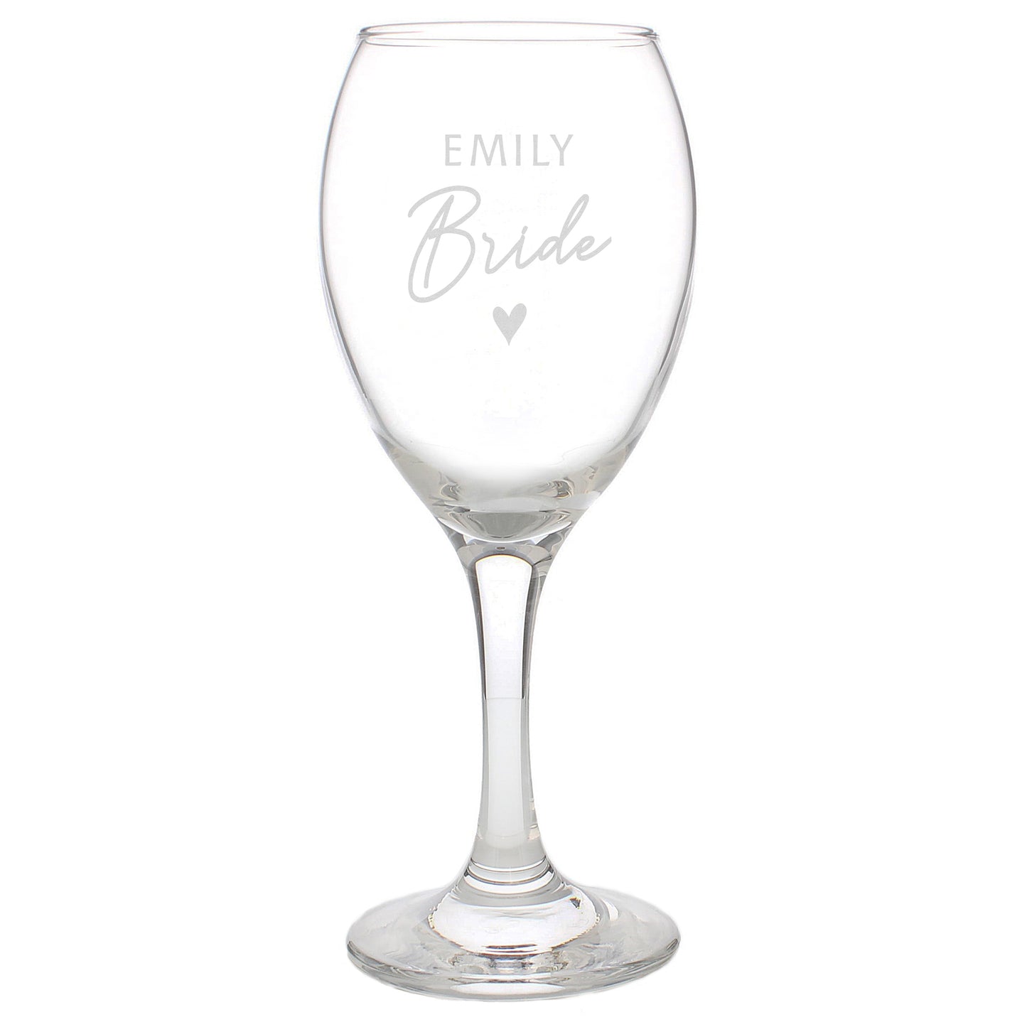 Personalised Bride Wine Glass - MK&JD Gifts