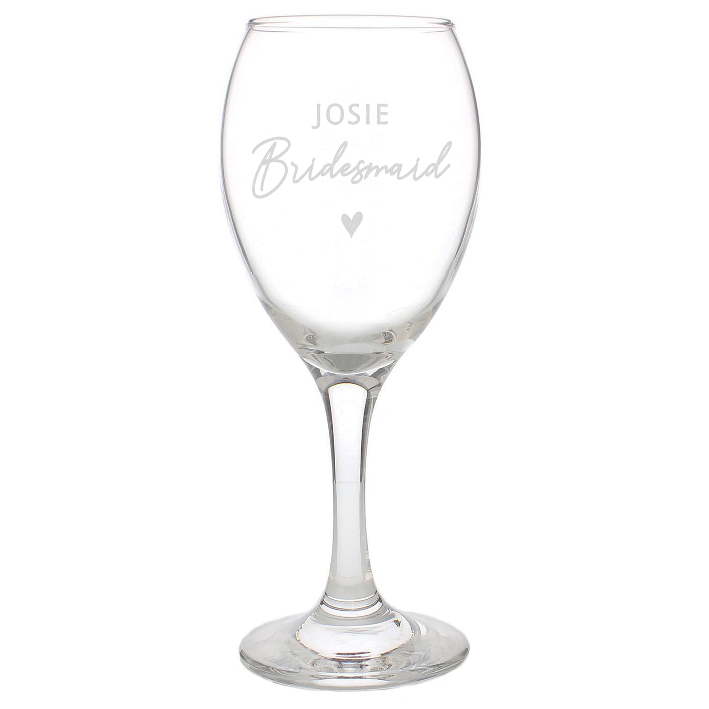 Personalised Bridesmaid Wine Glass - MK&JD Gifts