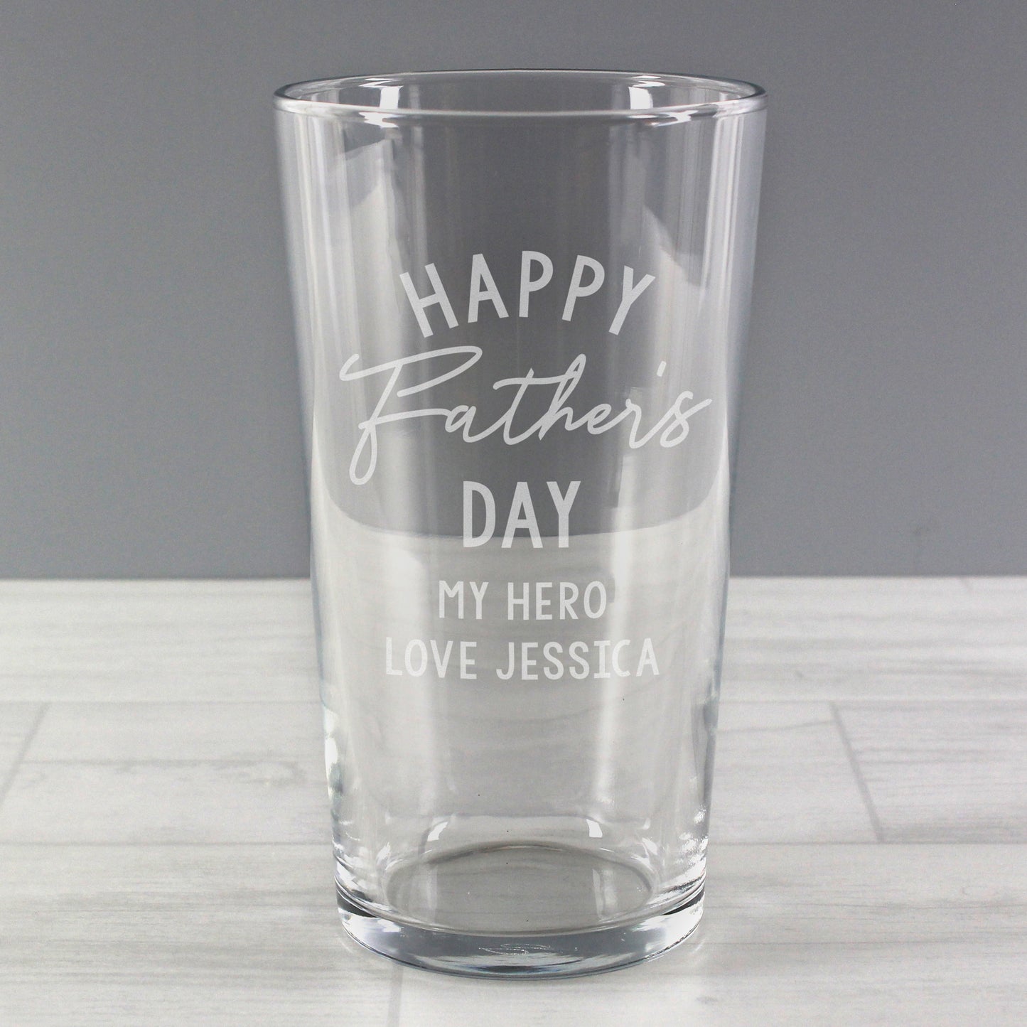 Personalised Father's Day Pint Glass - MK&JD Gifts