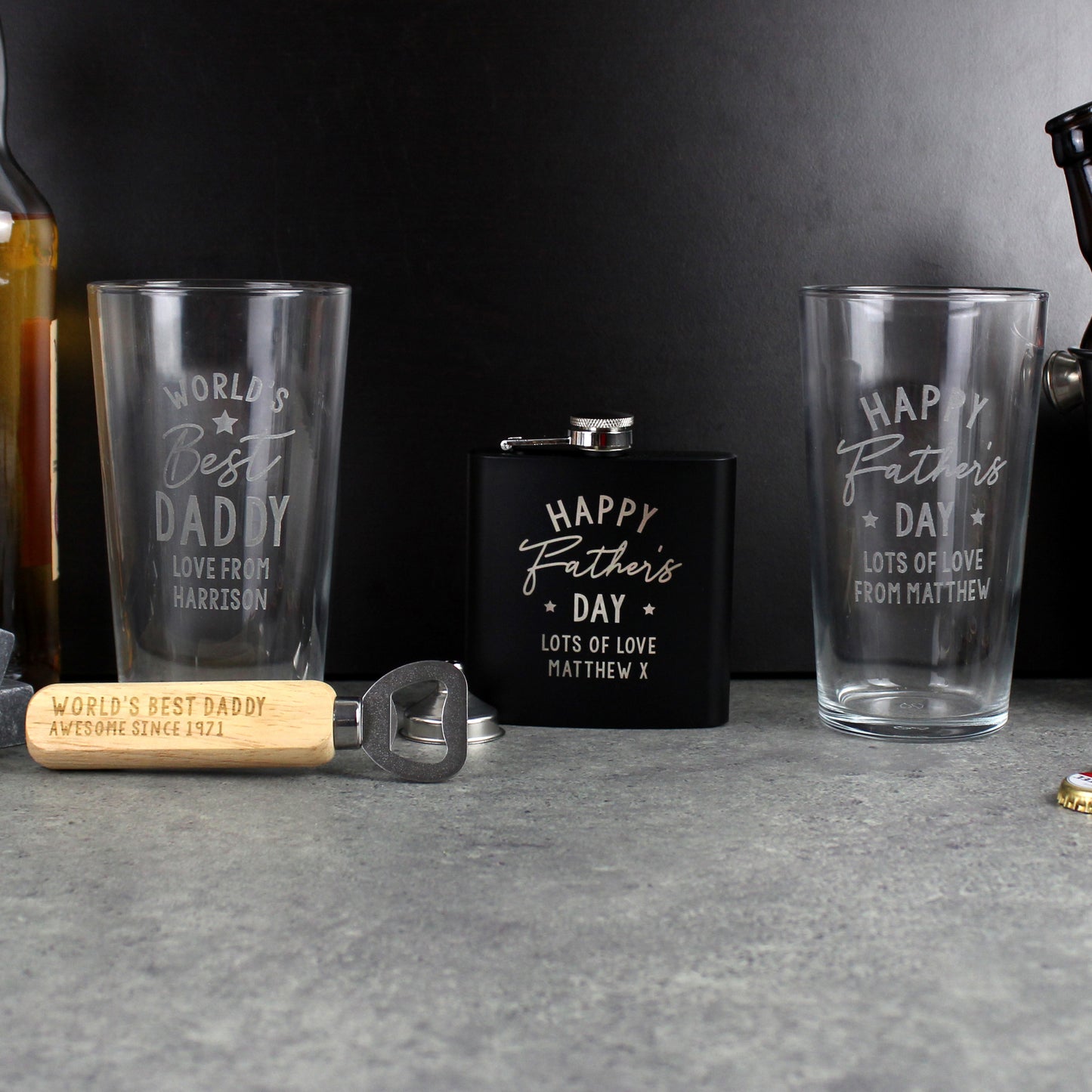 Personalised Father's Day Pint Glass - MK&JD Gifts