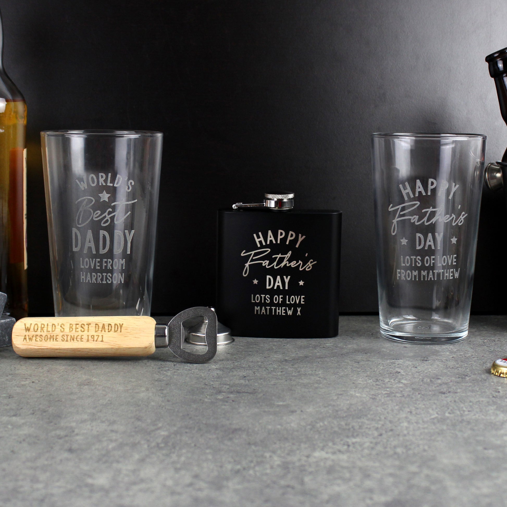 Personalised Father's Day Pint Glass - MK&JD Gifts