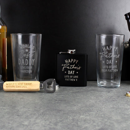 Personalised Father's Day Pint Glass - MK&JD Gifts