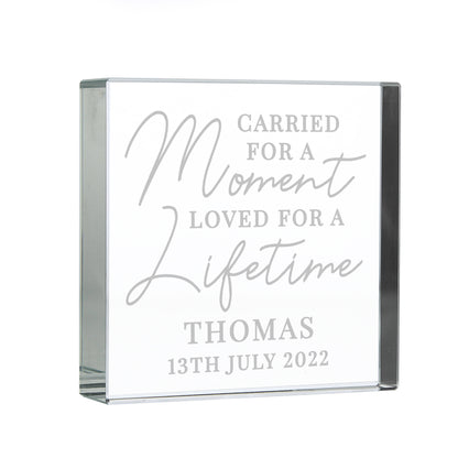 Personalised Carried for a Moment Crystal Token - MK&JD Gifts