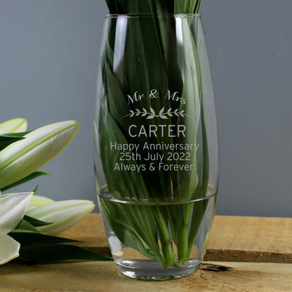 Personalised Classic Bullet Vase - MK&JD Gifts