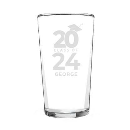 Personalised Class of Graduation Pint Glass - MK&JD Gifts