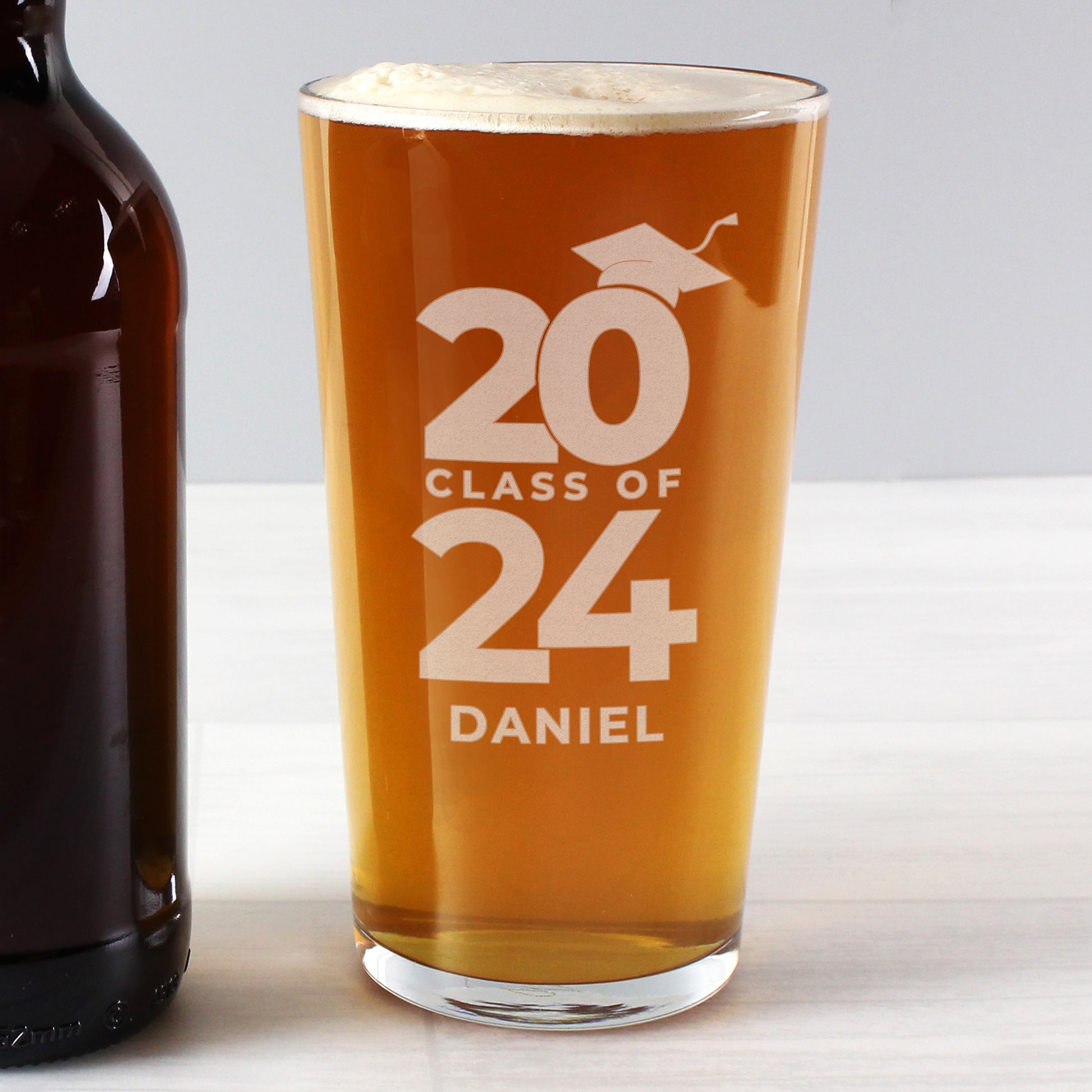 Personalised Class of Graduation Pint Glass - MK&JD Gifts